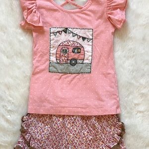 Mustard Pie Camper Shirt + Shorts Outfit